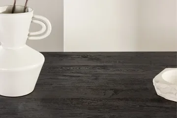 Keholmen Stort Rektangulært Spisebord 220 cm med Valnøtt- og Metallutseende - Brun - Møbler - Bord - Spisebord & kjøkkenbord