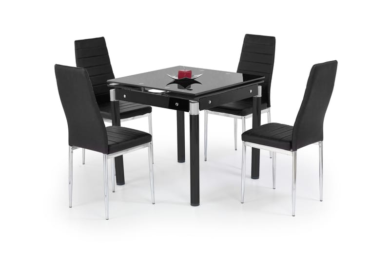 Kenora Forlengningsbart Spisebord 80 cm - Svart - Spisebord & kjøkkenbord
