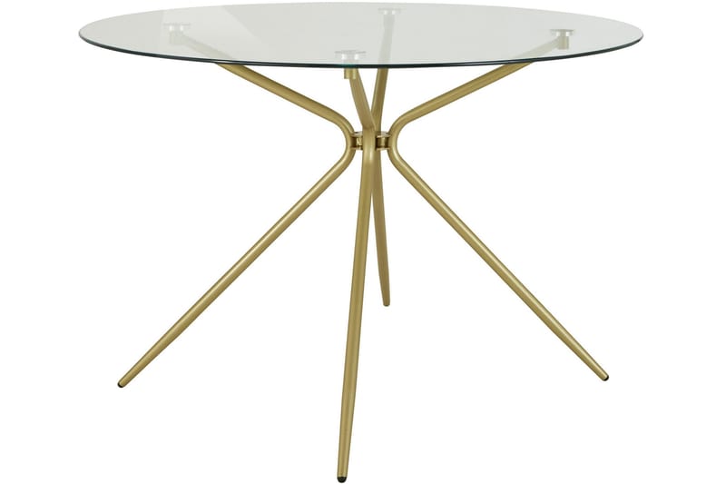 Kingsnorth Spisebord Rundt 110 cm - Messing - Møbler - Bord - Spisebord & kjøkkenbord