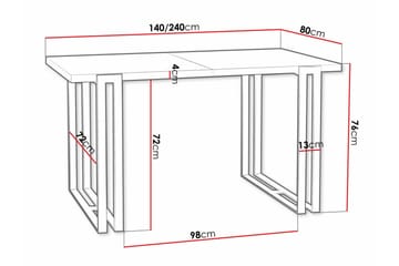 Kintore Spisebord 80 cm - Guld - Møbler - Bord - Spisebord & kjøkkenbord