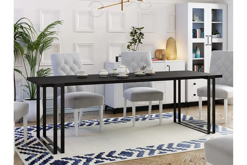 Kintore Spisebord 80 cm - Svart - Møbler - Bord - Spisebord & kjøkkenbord