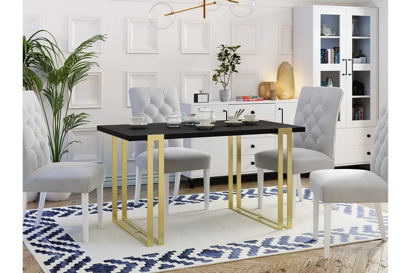 Kintore Spisebord 80 cm - Svart - Møbler - Bord - Spisebord & kjøkkenbord