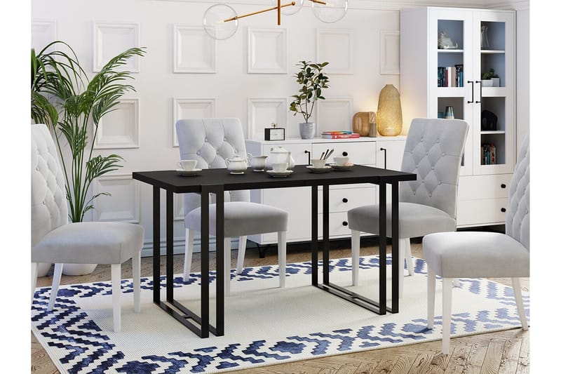Kintore Spisebord 80 cm - Svart - Møbler - Bord - Spisebord & kjøkkenbord