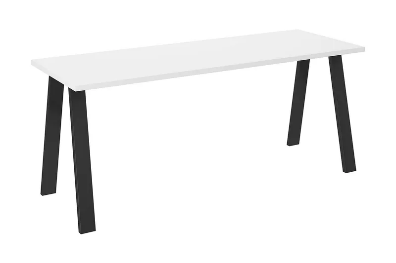 Kleos Spisebord 185 cm - Hvit/Svart - Møbler - Bord - Spisebord & kjøkkenbord