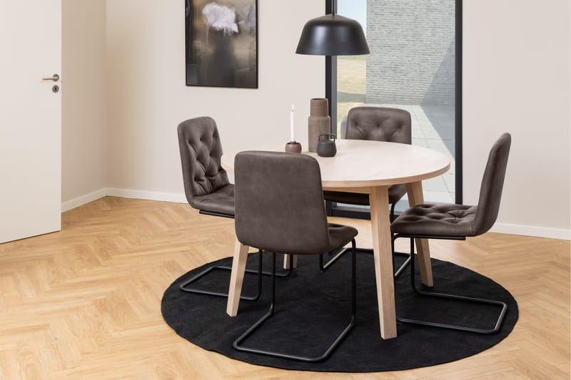 Kolinis Spisebord 220 cm Rund - Hvid - Møbler - Bord - Spisebord & kjøkkenbord