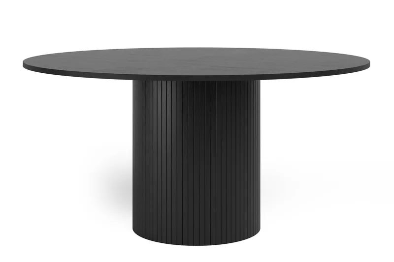 Kopparbo Rundt Spisebord 150 cm, Svartbeiset eik
