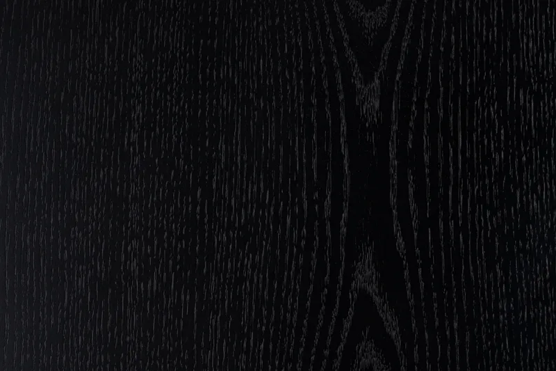 Kopparbo Rundt Spisebord i Tre 130 cm - Svart / Ribbet - Møbler - Bord - Spisebord & kjøkkenbord