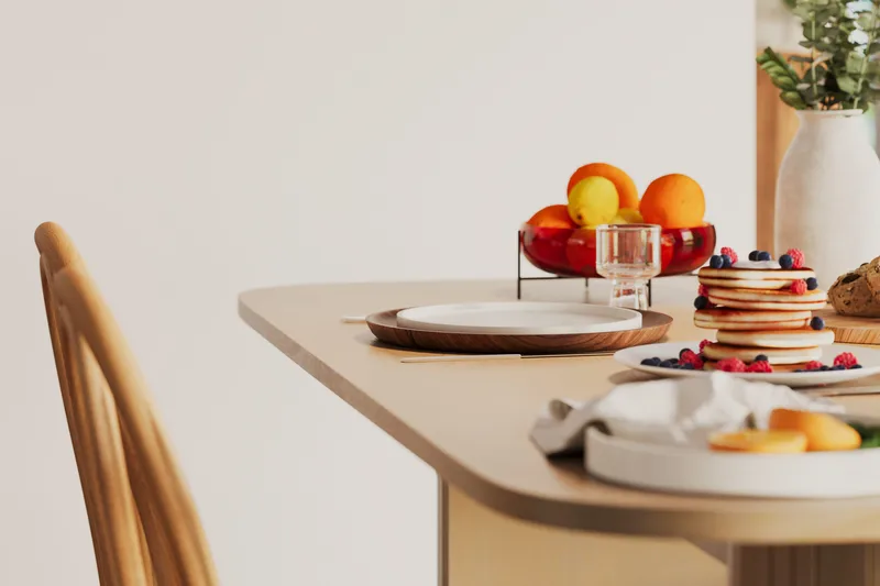 Kopparbo Spisebord 160 cm - Lyst hvitlasert eik - Møbler - Bord - Spisebord & kjøkkenbord