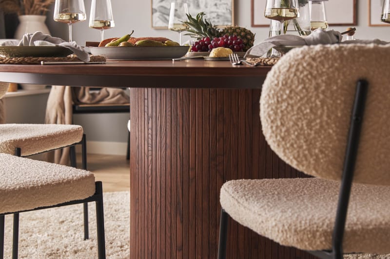 Kopparbo Spisebord 180 cm - Mørkebrunt valnøtttre - Spisebord & kjøkkenbord