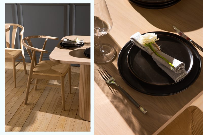 Kopparbo Spisebord 200 cm - Lyst hvitlasert eik - Møbler - Bord - Spisebord & kjøkkenbord