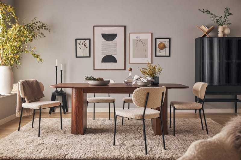 Kopparbo Spisebord 200 cm - Mørkebrunt valnøtttre - Spisebord & kjøkkenbord