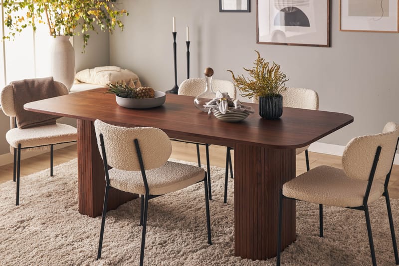 Kopparbo Spisebord 200 cm - Mørkebrunt valnøtttre - Spisebord & kjøkkenbord