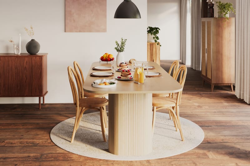 Kopparbo Spisebord 240 cm - Lyst hvitlasert eik - Møbler - Bord - Spisebord & kjøkkenbord