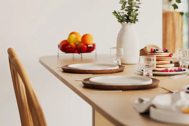 Kopparbo Spisebord 240 cm - Lyst hvitlasert eik - Møbler - Bord - Spisebord & kjøkkenbord