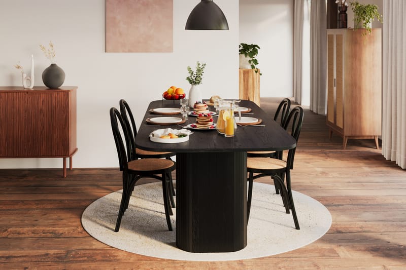 Kopparbo Spisebord 240 cm - Svart tre - Møbler - Bord - Spisebord & kjøkkenbord