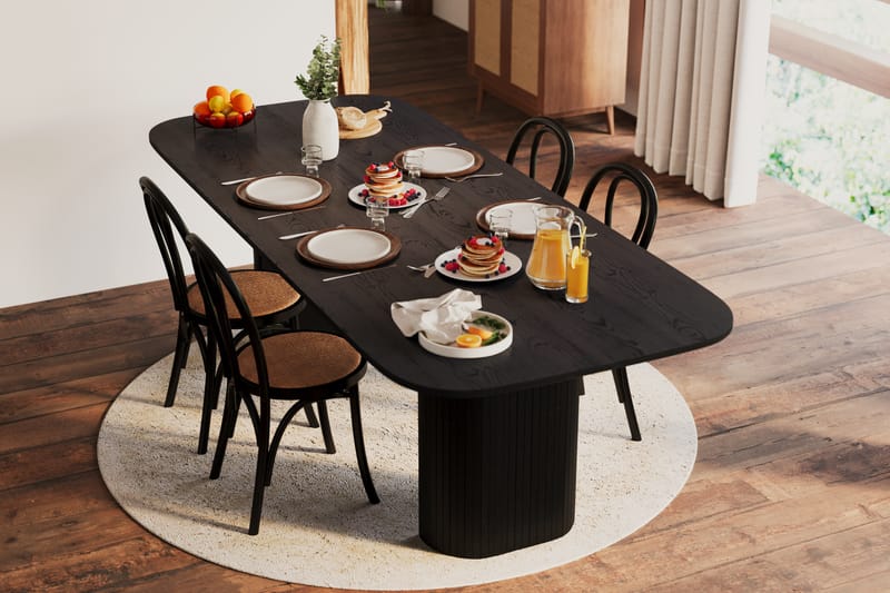 Kopparbo Spisebord 240 cm - Svart tre - Møbler - Bord - Spisebord & kjøkkenbord