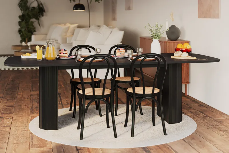 Kopparbo Spisebord 240 cm - Svart tre - Møbler - Bord - Spisebord & kjøkkenbord