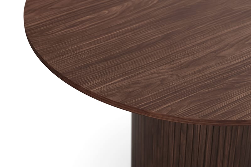 Kopparbo Spisebord Rundt 120 cm - Mørkebrunt valnøtttre - Spisebord & kjøkkenbord
