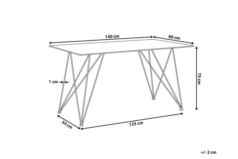 Kreilkamp Spisebord 140x80 cm - Grå - Spisebord & kjøkkenbord