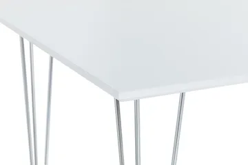 Kronblom Rektangulært Spisebord 120 cm i Tre med Metallutseende - Hvit - Møbler - Bord - Spisebord & kjøkkenbord