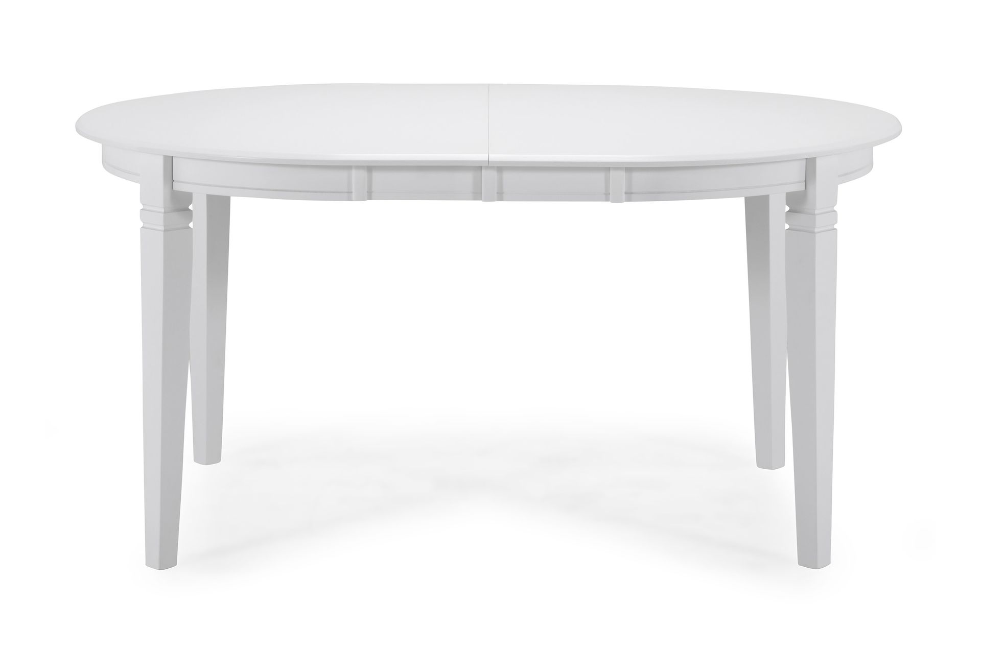 Läckö Forlengningsbart Spisebord 150 cm Ovalt - Hvit - Møbler - Bord - Spisebord & kjøkkenbord