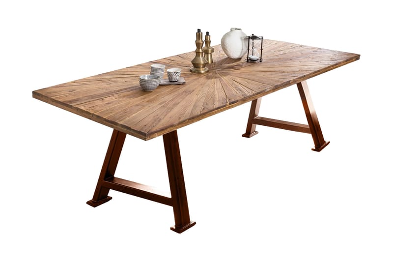 Laikera Spisebord 200x100 cm - Resikulert Tre/Brun - Spisebord & kjøkkenbord