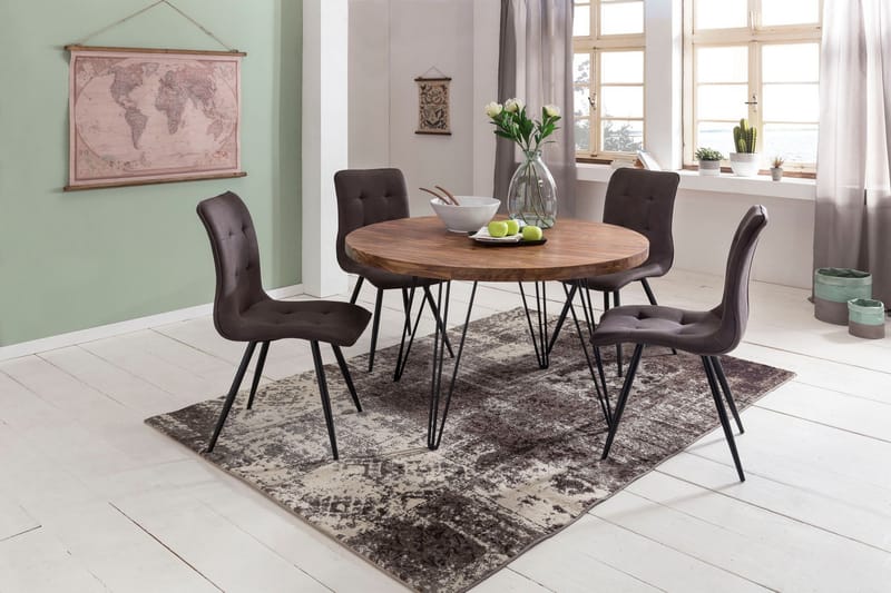 Langner Spisebord 120 cm - Brun - Møbler - Bord - Spisebord & kjøkkenbord