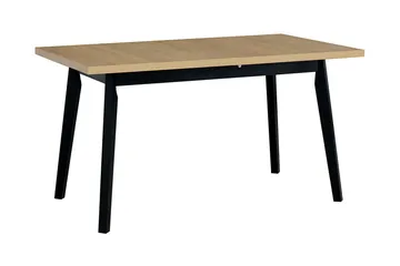 Lavona Uttrekkbart Rektangulært Spisebord 140 cm i Tre med Eketrelook - Beige - Møbler - Bord - Spisebord & kjøkkenbord