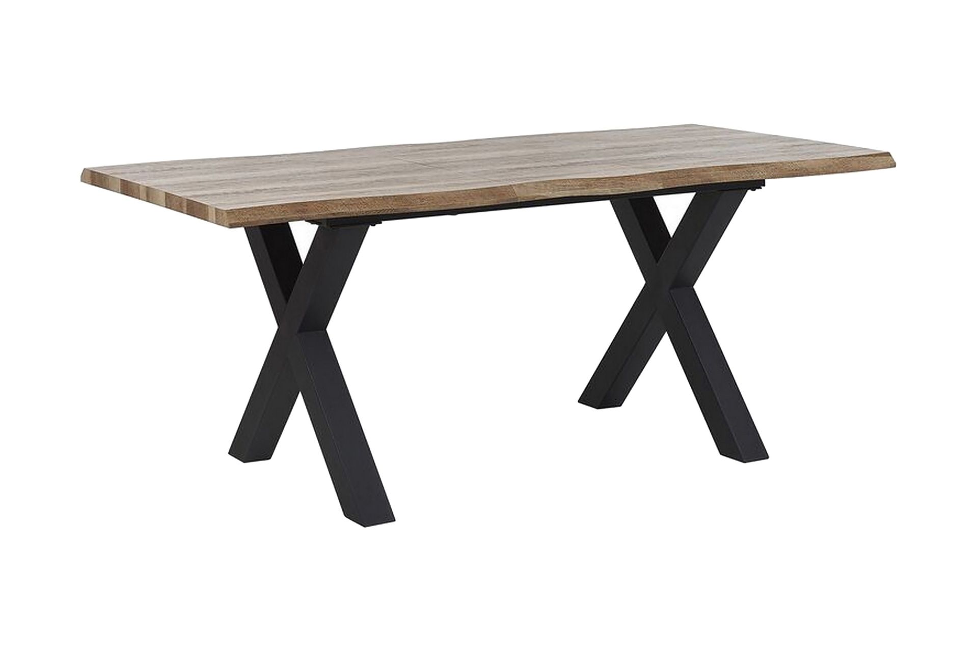 Lawtey Spisebord 180 cm Sammenleggbart - Lyst Tre/Svart
