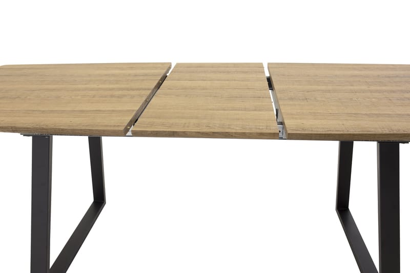 Leah Forlengningsbart Spisebord - Tre/Svart - Spisebord & kjøkkenbord