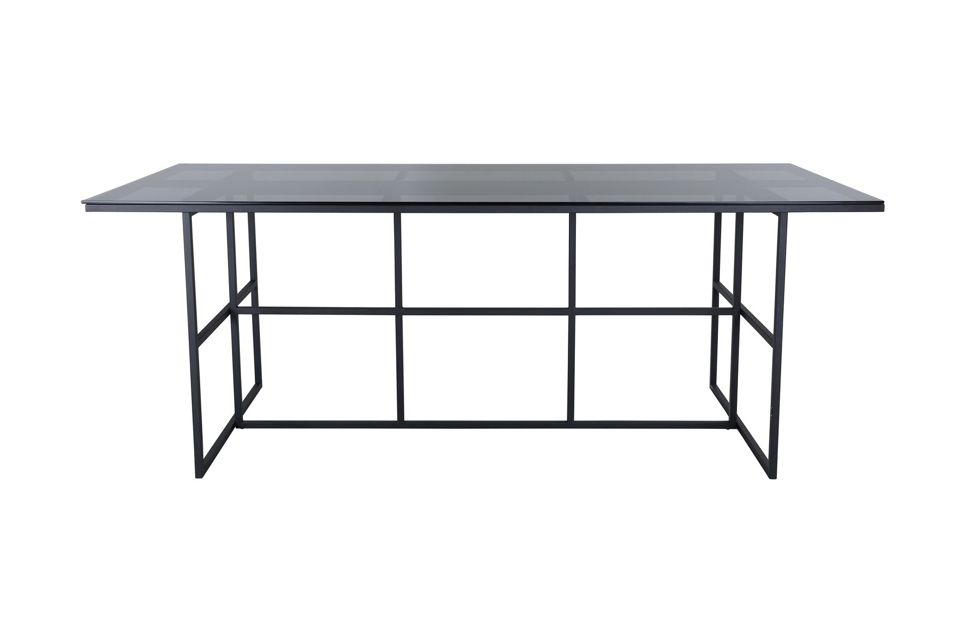 Leif Spisebord 200 cm - Glas/Sort - Møbler - Bord - Spisebord & kjøkkenbord