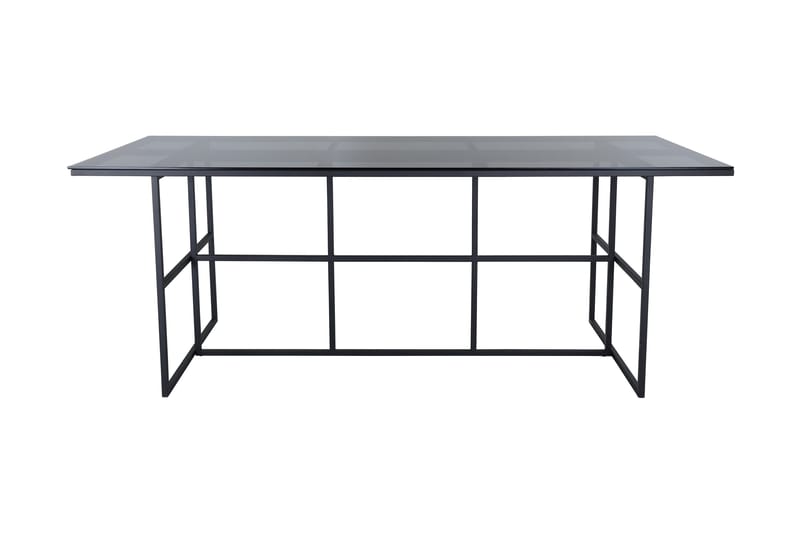 Leif Spisebord 200 cm - Glas/Sort - Møbler - Bord - Spisebord & kjøkkenbord