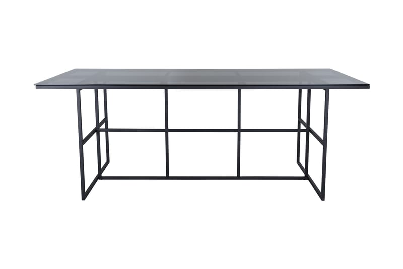 Leifa Spisebord 200 cm - Glas/Svart - Spisebord & kjøkkenbord