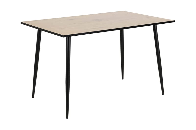 Lejone Rektangulært Spisebord 120 cm i Tre med Eik- og Metallutseende - Brun - Møbler - Bord - Spisebord & kjøkkenbord