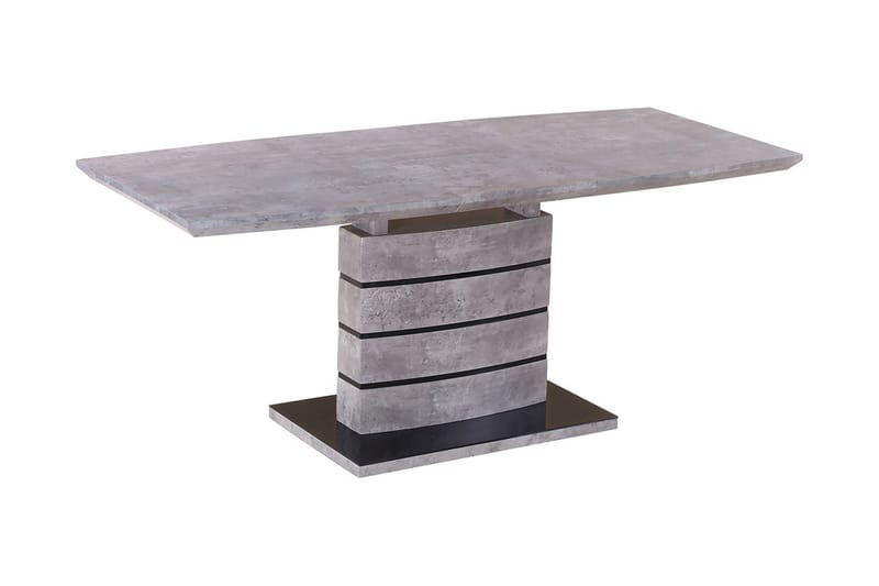 Leonaia Forlengningsbart Spisebord 140 cm - Glass/Grå - Møbler - Bord - Spisebord & kjøkkenbord