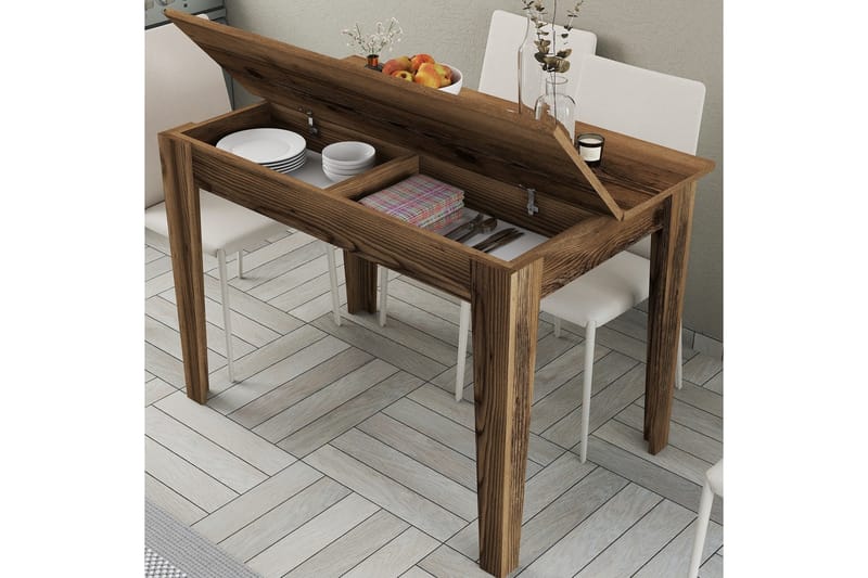 Levents Spisebord 110x72 cm Brun - Hanah Home - Møbler - Bord - Spisebord & kjøkkenbord