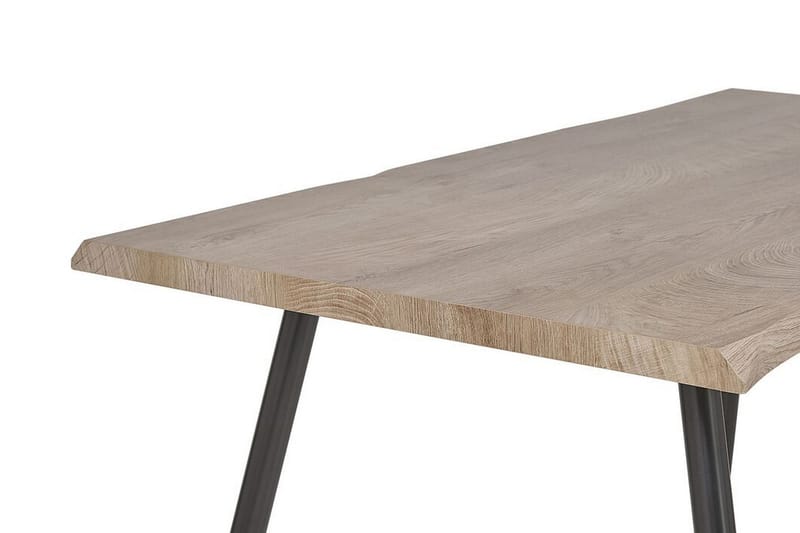 Lewsey Spisebord 120 cm - Lysebrun/Svart - Spisebord & kjøkkenbord