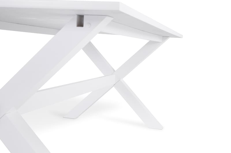 Linnea Spisestue 180 cm - X-ben/Hvit lakk - Spisebord & kjøkkenbord