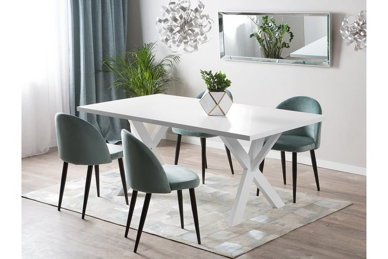 Lisala Spisebord 180 cm - Hvit - Møbler - Bord - Spisebord & kjøkkenbord