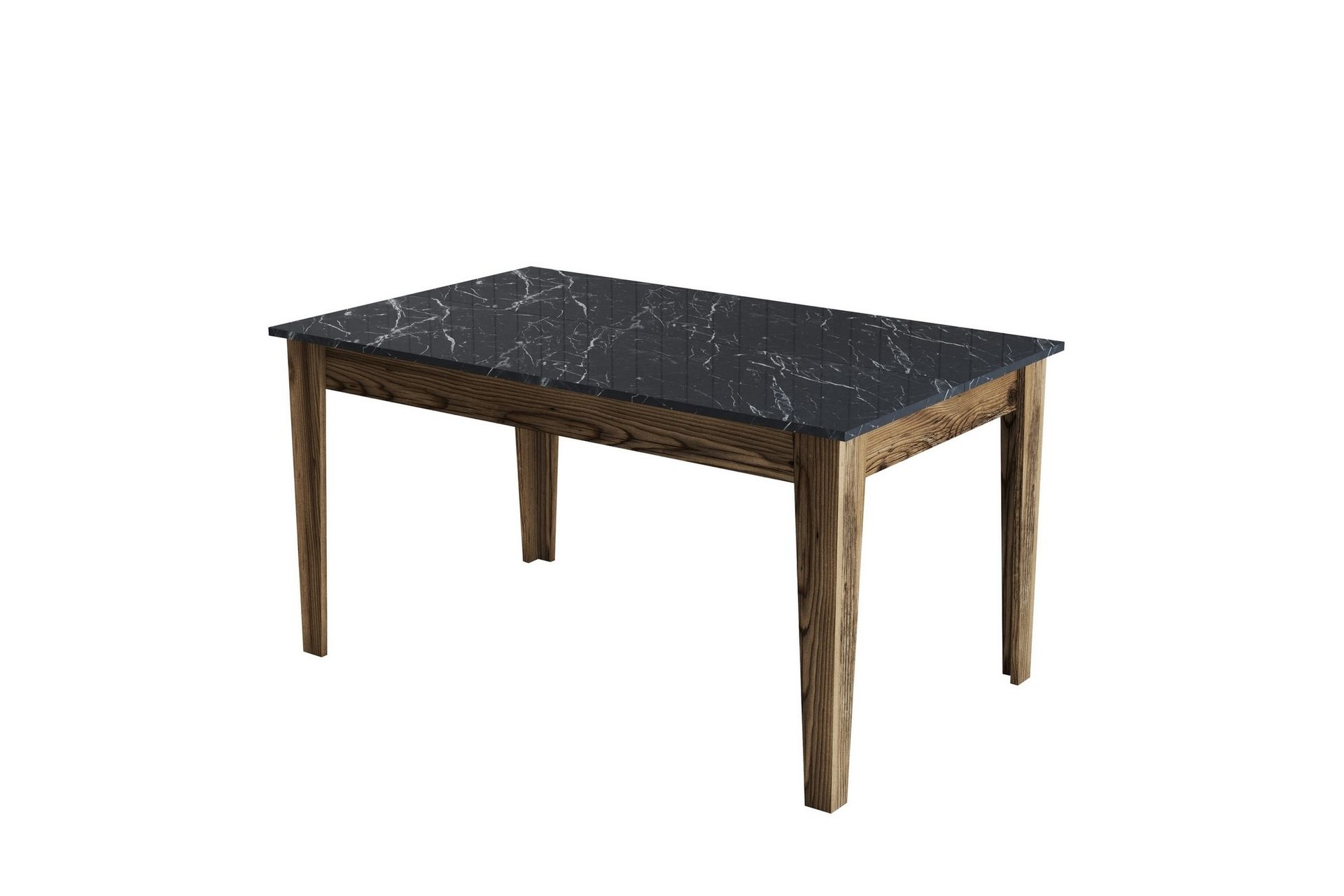 Lissione Spisebord 145x88 cm Brun/Svart - Hanah Home - Møbler - Bord - Spisebord & kjøkkenbord