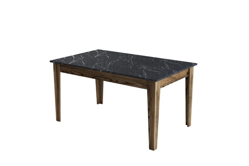 Lissione Spisebord 145x88 cm Brun/Svart - Hanah Home - Møbler - Bord - Spisebord & kjøkkenbord