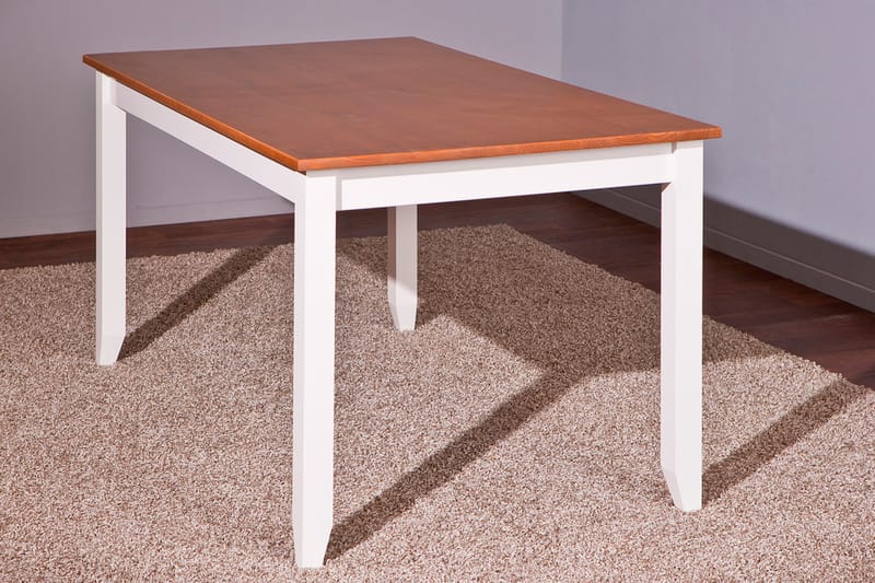 Livesey Spisebord 160 cm - Tre/Hvit - Møbler - Bord - Spisebord & kjøkkenbord