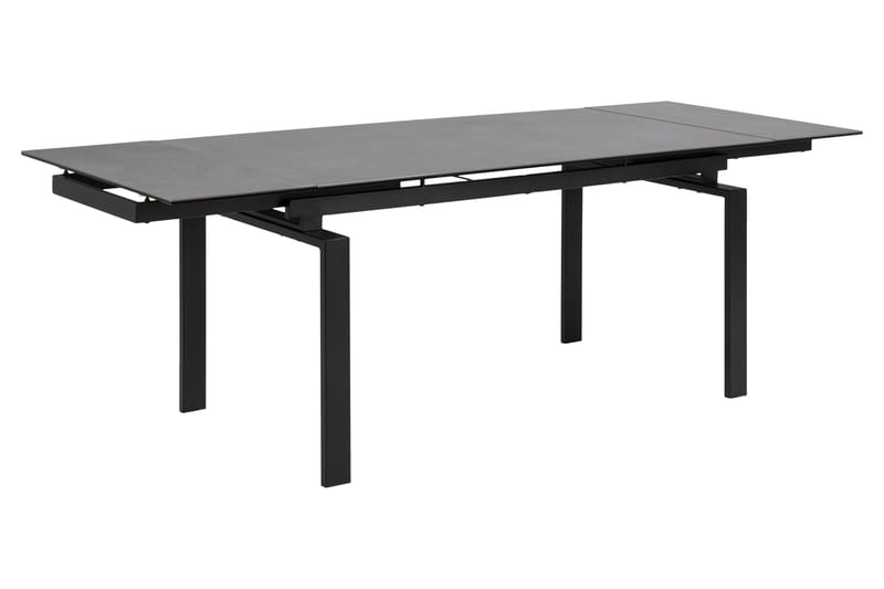 Lucksom Spisebord 240 cm - Glass/Svart/Matt Svart - Spisebord & kjøkkenbord