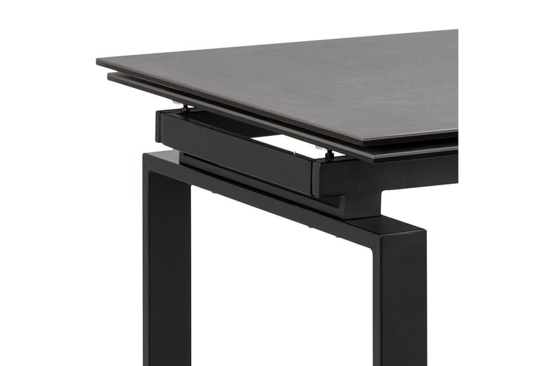 Lucksom Spisebord 240 cm - Glass/Svart/Matt Svart - Spisebord & kjøkkenbord