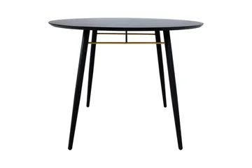 Luxemburg Matbord 100 cm Svart/Kopper Copper||Black - Møbler - Bord - Spisebord & kjøkkenbord