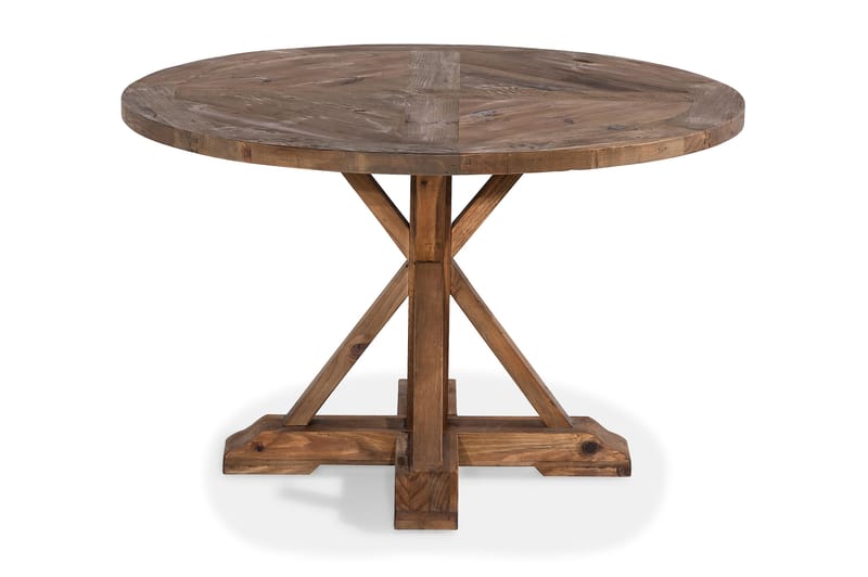 Lyon Rundt Lite Spisebord Vintage 120 cm - Natur / Tre / Alm - Møbler - Bord - Spisebord & kjøkkenbord