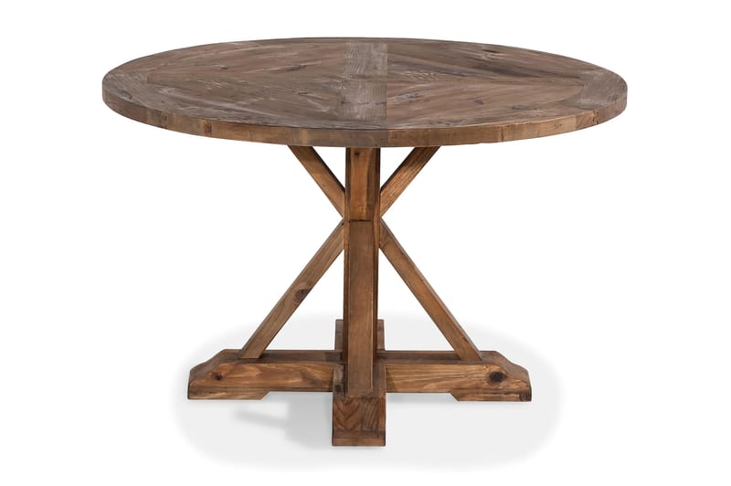 Lyon Spisebord 120 cm Rund - Natur - Spisebord & kjøkkenbord