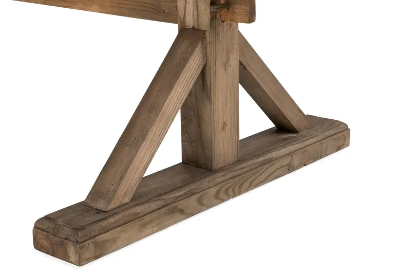 Lyon Vintage Spisebord 200x100 cm - Natur / Tre / Brun / Alm - Møbler - Bord - Spisebord & kjøkkenbord