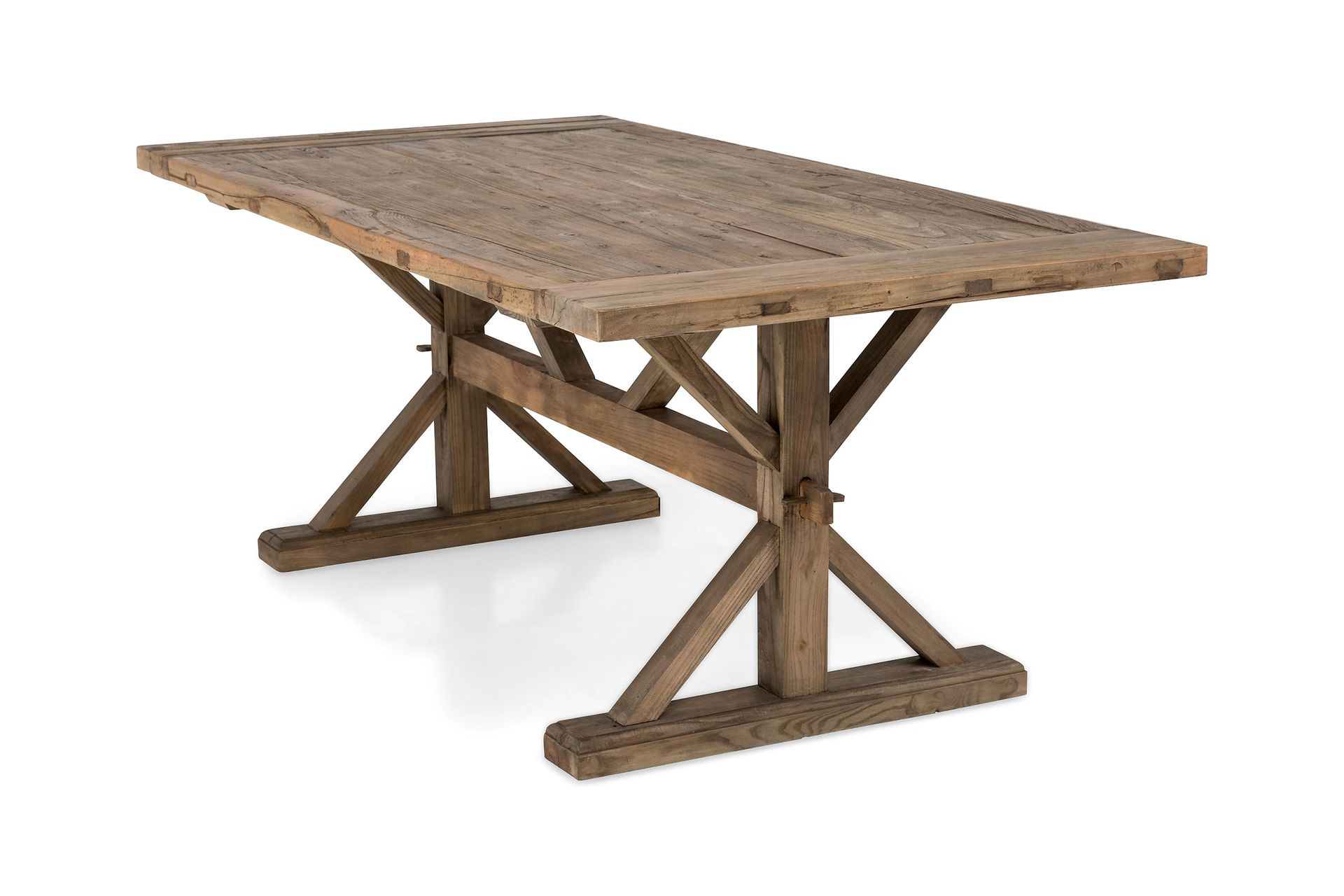 Lyon Vintage Spisebord 200x100 cm - Natur / Tre / Brun / Alm - Møbler - Bord - Spisebord & kjøkkenbord