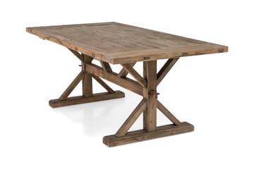 Lyon Vintage Spisebord 200x100 cm - Natur / Tre / Brun / Alm - Møbler - Bord - Spisebord & kjøkkenbord